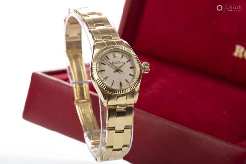 LADYS ROLEX GOLD WATCH