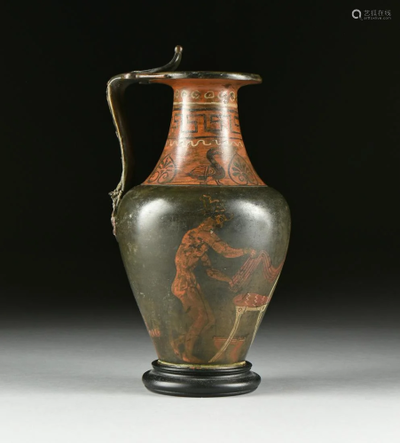 A ROMAN STYLE RED FIGURE POLYCHROME BRON…