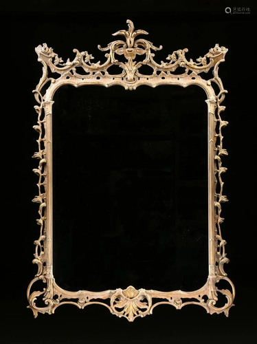 A GEORGE III ROCOCO STYLE PARCEL GILT COMPOSITE