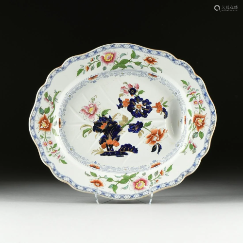 A WILLIAM IV IRONSTONE MEAT PLATTER, E…