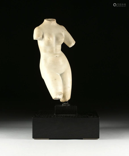 A GRECO-ROMAN STYLE MARBLE SCULPTURE, 