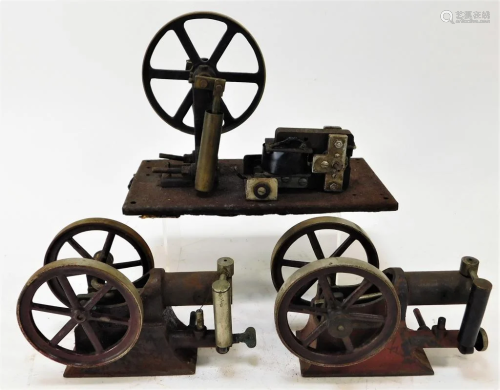 3 Antique American Assorted Steam Engine Pumps