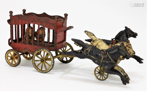 Kenton Cast Iron Overland Circus Horse Drawn …