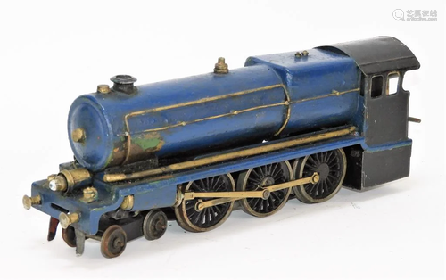 EARLY American Antique Blue Model Train Car