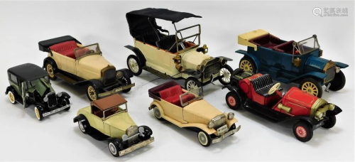 7PC Japanese and American Toy Car Group