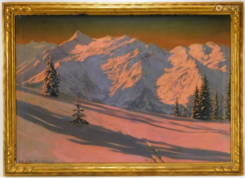 Friedrich Albin Koko-Micoletzky Winter Painting