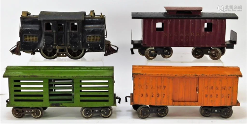 4 Lionel Pre-war Standard Gauge Train Cars