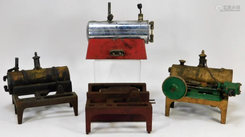 4PC Antique American Steam Engines