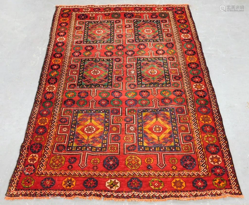 Persian Khorosan Oriental Geometric Carpet Rug