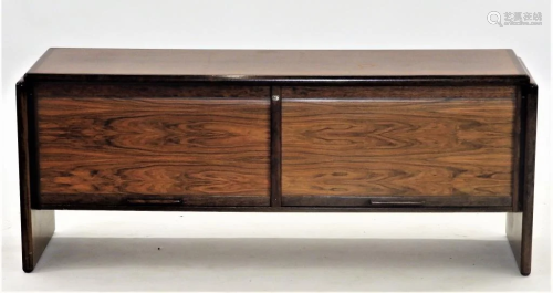 Dyrlund Danish Rosewood Tambour Credenza …