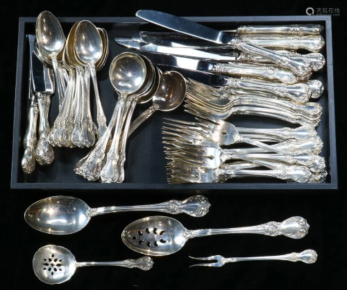 (lot of 67) A Towle Old Master sterling partial