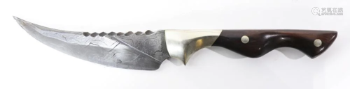 Michael Peterson damascus blade with ironwoo…