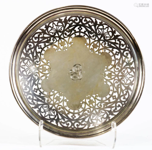 A Shreve & Co sterling tray