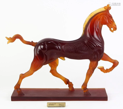 A Ludovico de Luigi for Daum equine sculpture