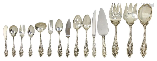 (lot of 109) A Reed and Barton Love Disarmed flatware
