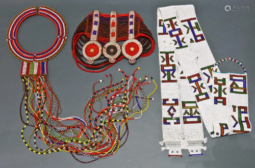 A Southern African grouping of beadwork