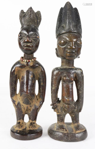 (lot of 2) African Ibeji twin figures