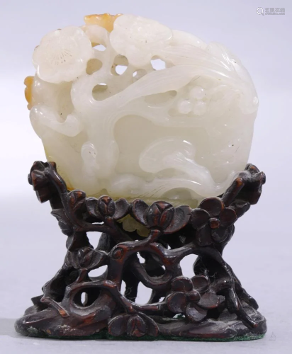 Chinese Soapstone Carving of Flowering Gourd