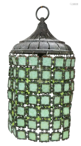 A Tiffany Studios New York Chain Mail chandelier