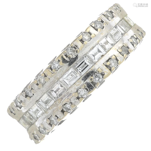 A diamond full eternity ring.Estimated total diamond