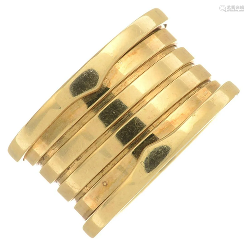 A 'B.Zero1' band ring, by Bulgari.Signed Bulgari.Ring