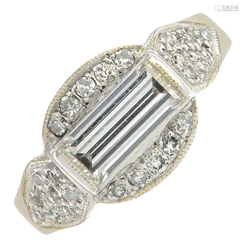 A diamond dress ring.Estimated total diamond …