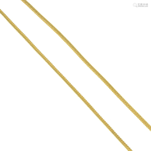 (55194) A fancy-link chain.Length 48cms. 15gms.