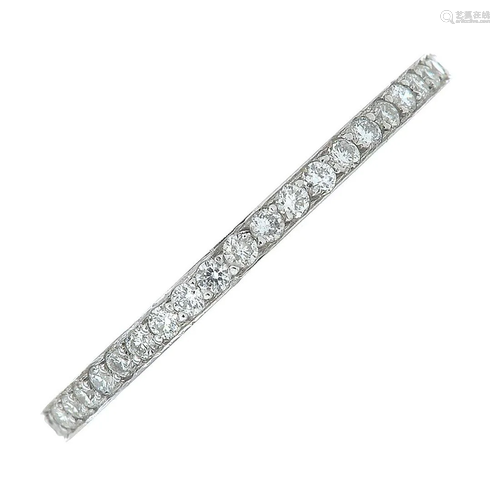 A brilliant-cut diamond full eternity ring.Total