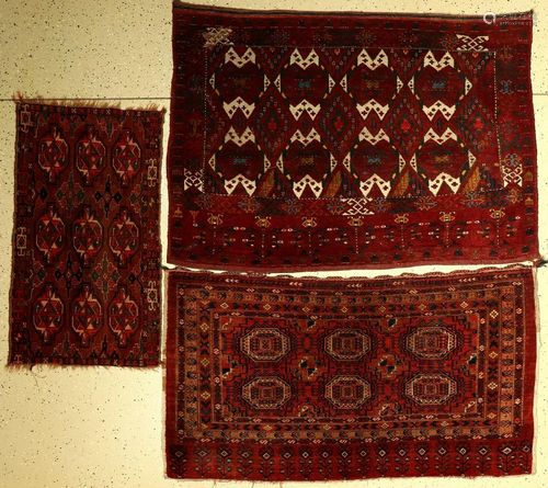 (3 Lots), Ersari Tschowal around 1900 156x112cm