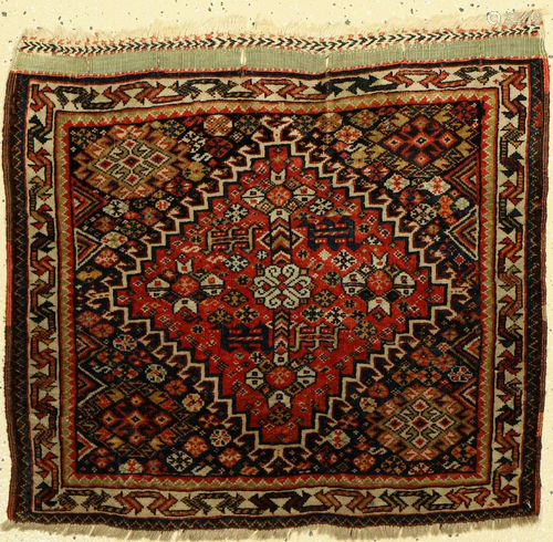 Qashqai bagsface, Persia, late 19th century, wo…