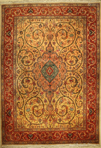 Tabriz fine old carpet (50 RAJ), Persia, around 1950