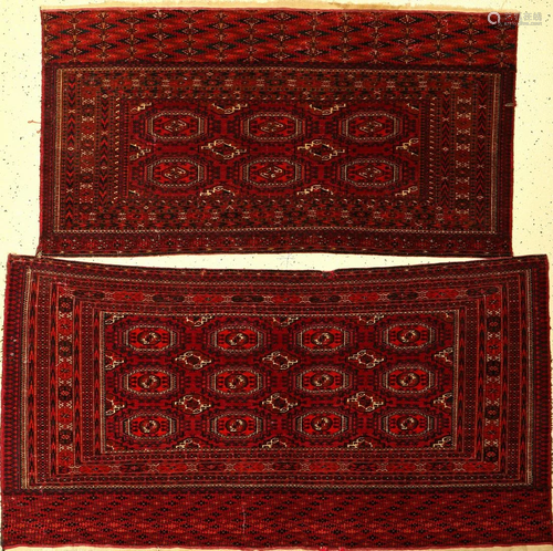 (2 lots) Tekke Tschowals old, Turkmenistan, around 1910