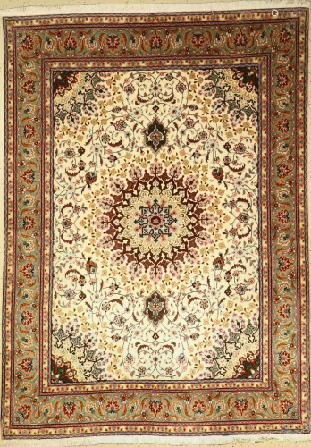 Tabriz rug fine, Persia, approx. 40 years, wool with