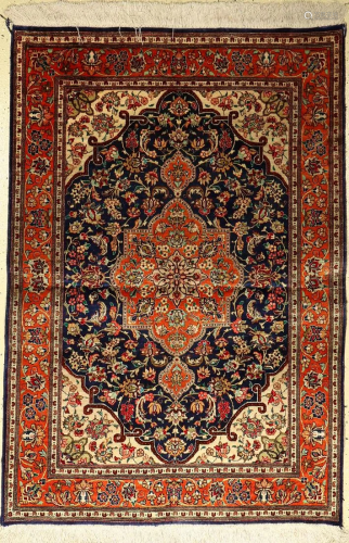 Qom silk Rug, Persia, approx. 50 years, pure natural