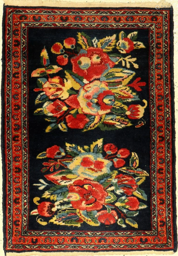 Mehraban (Golfarang) rug, Persia, approx. 60 years,