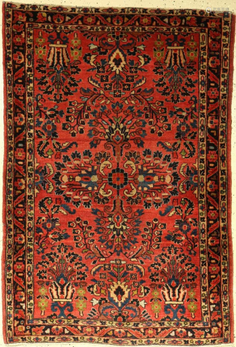 Saruk Us Re Import rug, Persia, around 1900, wool on