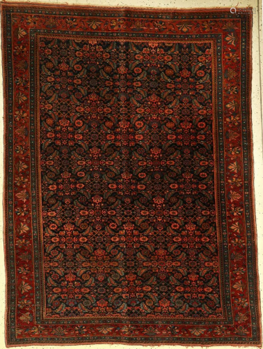 Bidjar fine rug, Persia, around 1940, wool on cotton