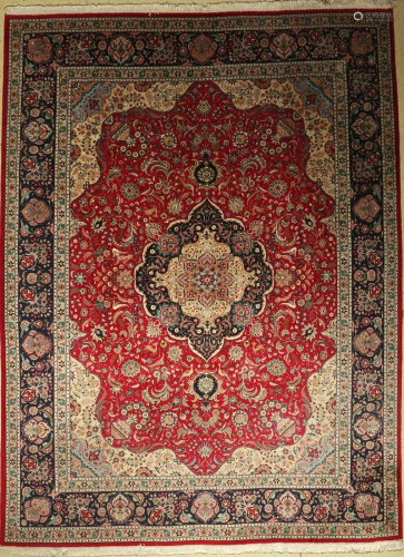Tabriz fine Carpet, Persia, approx. 50 years, wool
