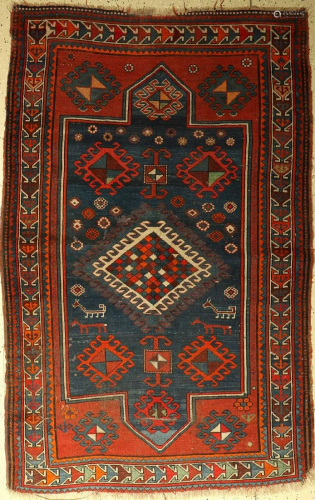 Kazak rug, Caucasus, around 1940, wool on cotton