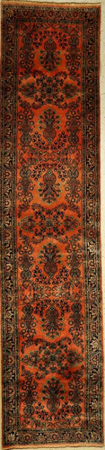 Indo Saruk runner fine, India, approx. 40 years, wool