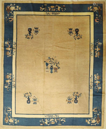 Beijing carpet, China, around 1900, wool on cotton