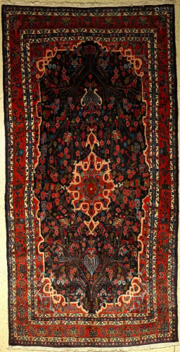 Bidjar old rug, Persia, approx. 60 years, wool on
