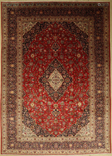 Kaschan Carpet, Persia, approx. 30 years, wool