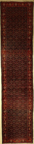 Senneh 'Runner' old, Persia, around 1930, wool on