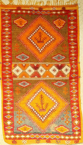 Atlas rug, Morocco, approx. 50 years, wool on …