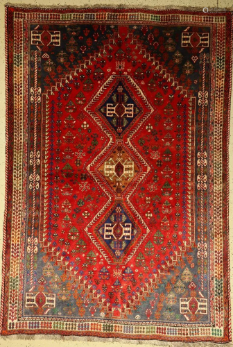 Qashqai Rug, Persia, approx. 50 years, wool on …