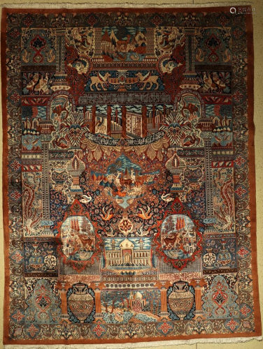 Kashmar Carpet alt, Persia, approx. 60 Jahre, Wol…