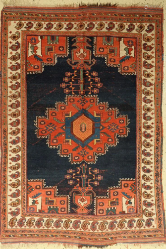 Afshar Rug, South Persia, around 1920, wool on cotton