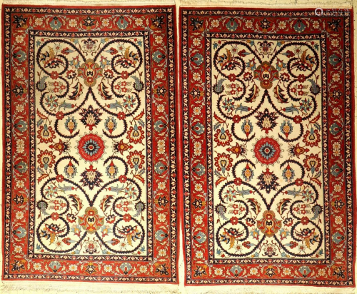 1 pair of old Nadjafabad Rugs, Persia, aro…