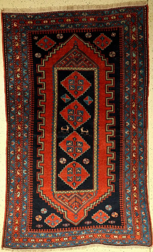 Kasak Rug old, Caucasus, around 1930, woo…